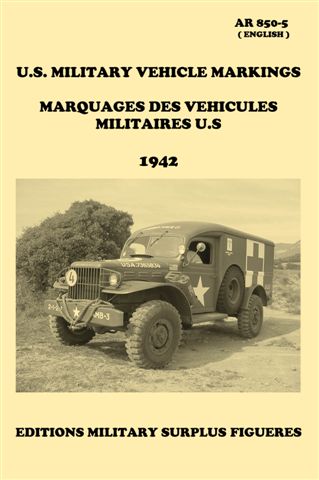 AR 850-5. Marquages véhicules militaires U.S