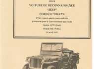 manuel technique 10-1349 Jeep Willys Ford