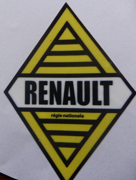 Autocollant sticker 9×6 cms RENAULT ( gordini