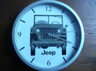 JEEP pendule murale horloge 20cms ( WILLYS FO